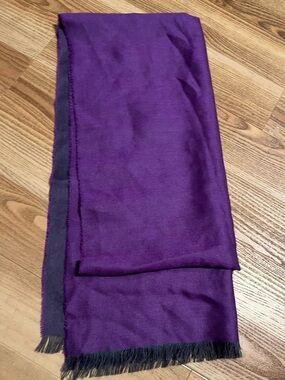 Baby Alpaca purple reversible scarf